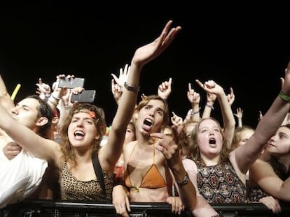 El públic durant un concert del FIB.