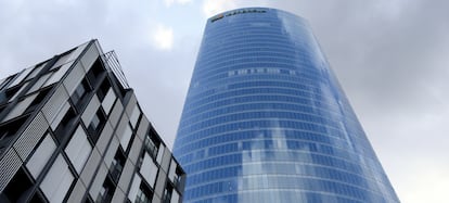 Vista de la Torre Iberdrola, en Bilbao.