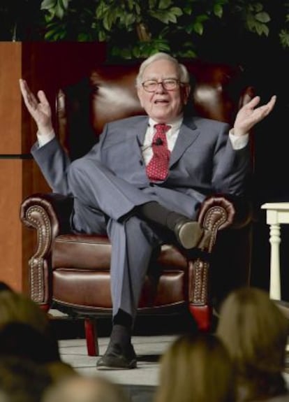 Warren Buffett en una conferencia en noviembre de 2014