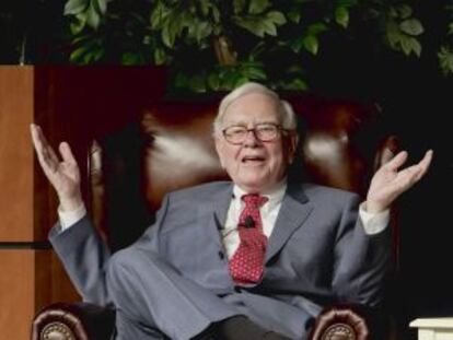 Warren Buffett en una conferencia en noviembre de 2014