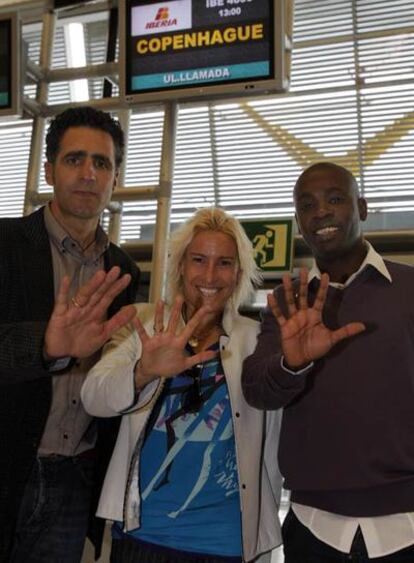 Miguel Indurain, Marta Domínguez y Joan Lino.