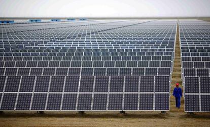 A solar power plant in Spain.