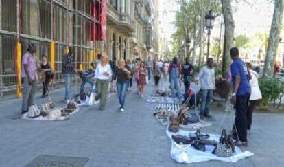 Passeig de Gràcia el 2011, amb Jordi Hereu com a alcalde.