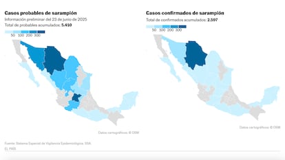México se enfrenta a un brote nacional de sarampión: más de 2.500 casos y nueve fallecidos