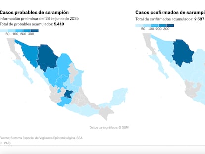México se enfrenta a un brote nacional de sarampión: más de 2.500 casos y nueve fallecidos
