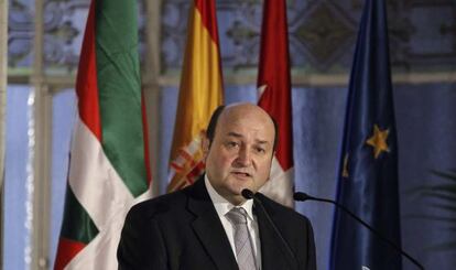 El presidente del Euzkadi Buru Batzar (EBB) de EAJ-PNV, Andoni Ortuzar.