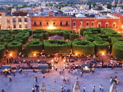 El jardín Allende, la plaza principal de San Miguel de Allende.