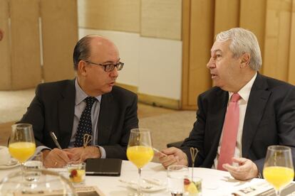 José María Roldán, presidente, AEB y Antonio Zoido presidente, BME.