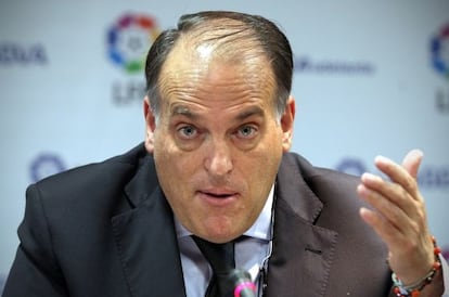 Javier Tebas, presidente de la Liga de Fútbol Profesional. 