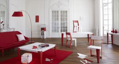 Muebles hechos con piezas de Meccano, de Meccano Home