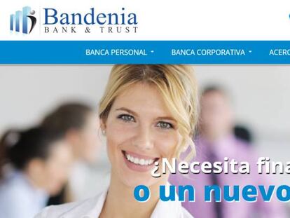 P&aacute;gina web de Bandenia.