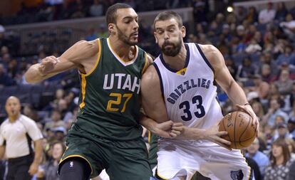 Marc Gasol y Rudy Gobert.