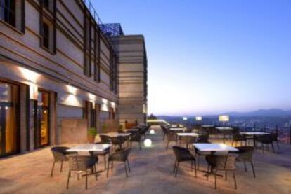 Terraza del parador de Lorca (Murcia).