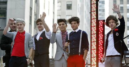 La agrupación One Direction, en Nueva York.