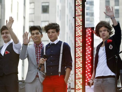 La agrupaci&oacute;n One Direction, en Nueva York. 