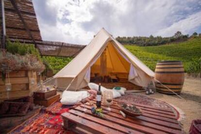 'Glamping' de Bodegas Perinet.