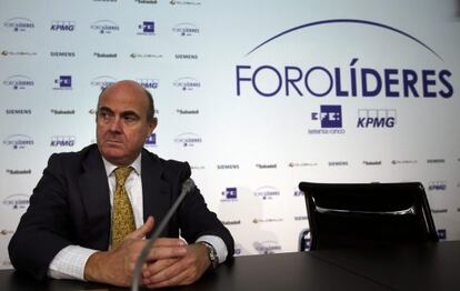El ministro de Economía, Luis de Guindos.