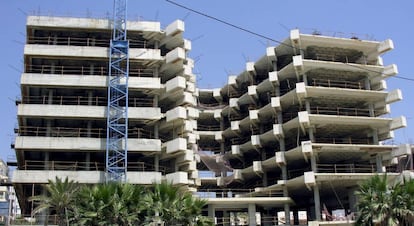 Viviendas en construcción en Málaga.