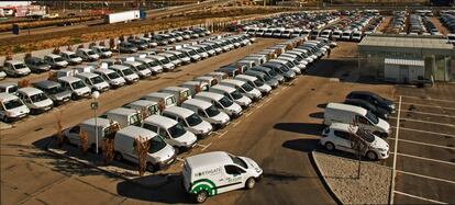 Flota de coches de Northgate en Getafe, Madrid. 