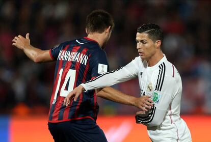 Kannemann y Cristiano, en el Mundial de Clubes de 2014.