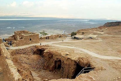 Excavaciones en la monta?a de Masada, donde se encontr la semilla.