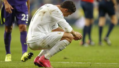 Ronaldo durante el partido contra el Málaga el pasado 26 de septiembre.