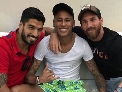 Luis Suárez, Neymar e Messi