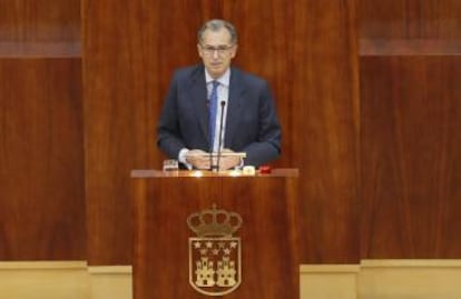 Enrique Ossorio, cuando era portavoz del Grupo del PP en la Asamblea de Madrid.