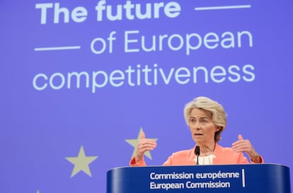 Ursula von der Leyen en la sede de la Comisión Europea en Bruselas en septiembre pasado.