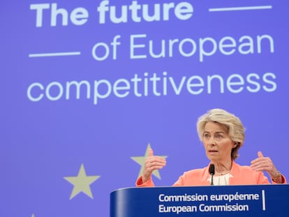Ursula von der Leyen en la sede de la Comisión Europea en Bruselas en septiembre pasado.