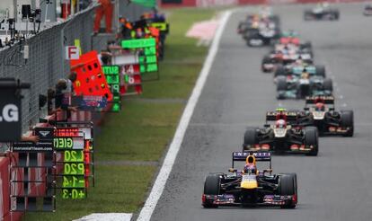 Vettel lidera el Gran Premio de Corea.