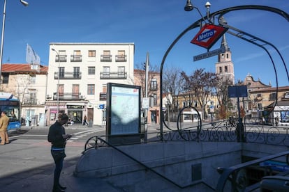 Casco histórico de Villa de Vallecas, distrito madrileño donde más ha subido el alquiler de viviendas.