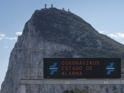 La verja con Gibraltar, el pasado 16 de marzo.