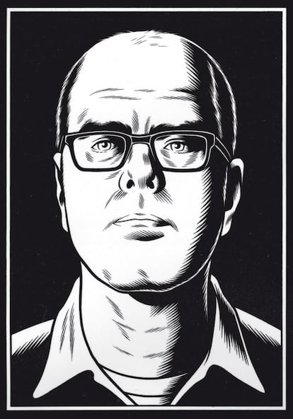 <b>Autorretrato de Charles Burns.</b>