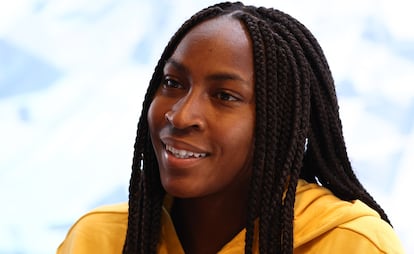 Cori Gauff of United States attends during the Media Day of WTA during the Mutua Madrid Open 2022 celebrated at La Caja Magica on April 27, 2022, in Madrid, Spain.
AFP7 
27/04/2022 ONLY FOR USE IN SPAIN