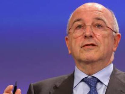 El comisario europeo de Competencia, Joaquín Almunia. EFE/Archivo