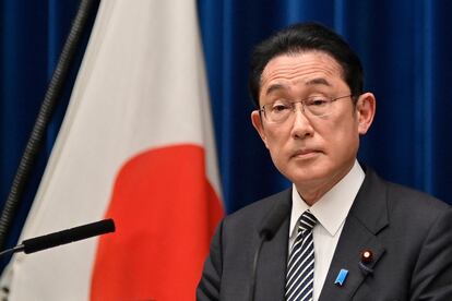 El primer ministro de Japón, Fumio Kishida, en una imagen tomada en Tokio en febrero pasado.
