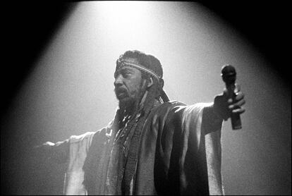 Bunny Wailer, en Brixton, Londres, en junio de 1990.