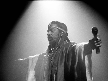 Bunny Wailer, en Brixton, Londres, en junio de 1990.