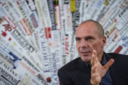 Yanis Varoufakis durante una conferencia en Roma el pasado mes de octubre. 