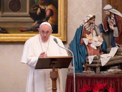 El papa Francisco, durante el Ángelus del pasado domingo.