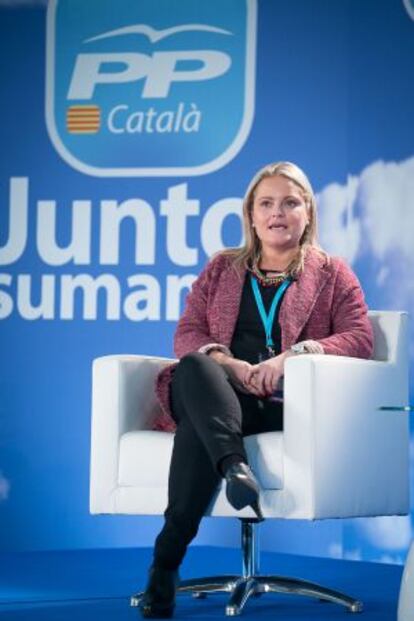 María del Mar Blanco, en la convención catalana.