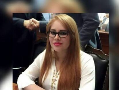 La diputada Lucero Sánchez López en el Congreso de Sinaloa