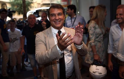 Joan Laporta, durant un acte el 2015.