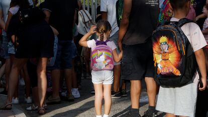 Comienzo del curso escolar en un colegio de San Vicente del Raspeig​ (Alicante).