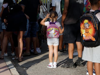 Comienzo del curso escolar en un colegio de San Vicente del Raspeig​ (Alicante).