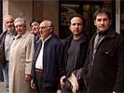 De izquierda a derecha, Armendáriz, José Murillo, Puy Oria, Benjamín Rubio, Javier Corcuera y Carlos Muguiro.