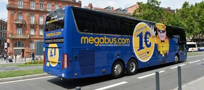 Un autocar de Megabus, similar al que prestar&aacute; servicio en Espa&ntilde;a.