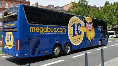 Un autocar de Megabus, similar al que prestar&aacute; servicio en Espa&ntilde;a.