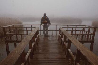 Un mirador de las Tablas de Daimiel en 2002.